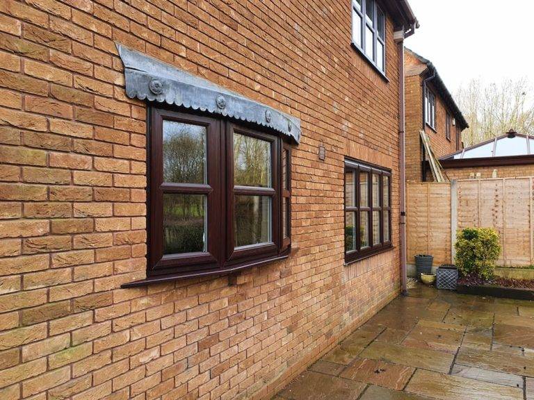 Brown Window Frames